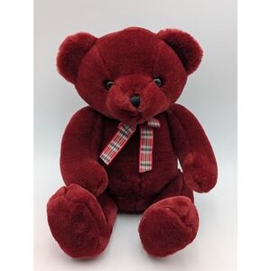 A&A Red Bear Plush 11 Inch Stuffed Animal Toy